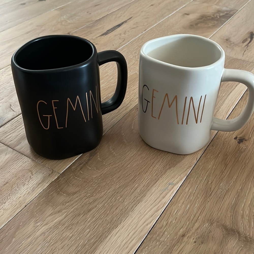 Rae Dunn “Gemini” Mugs